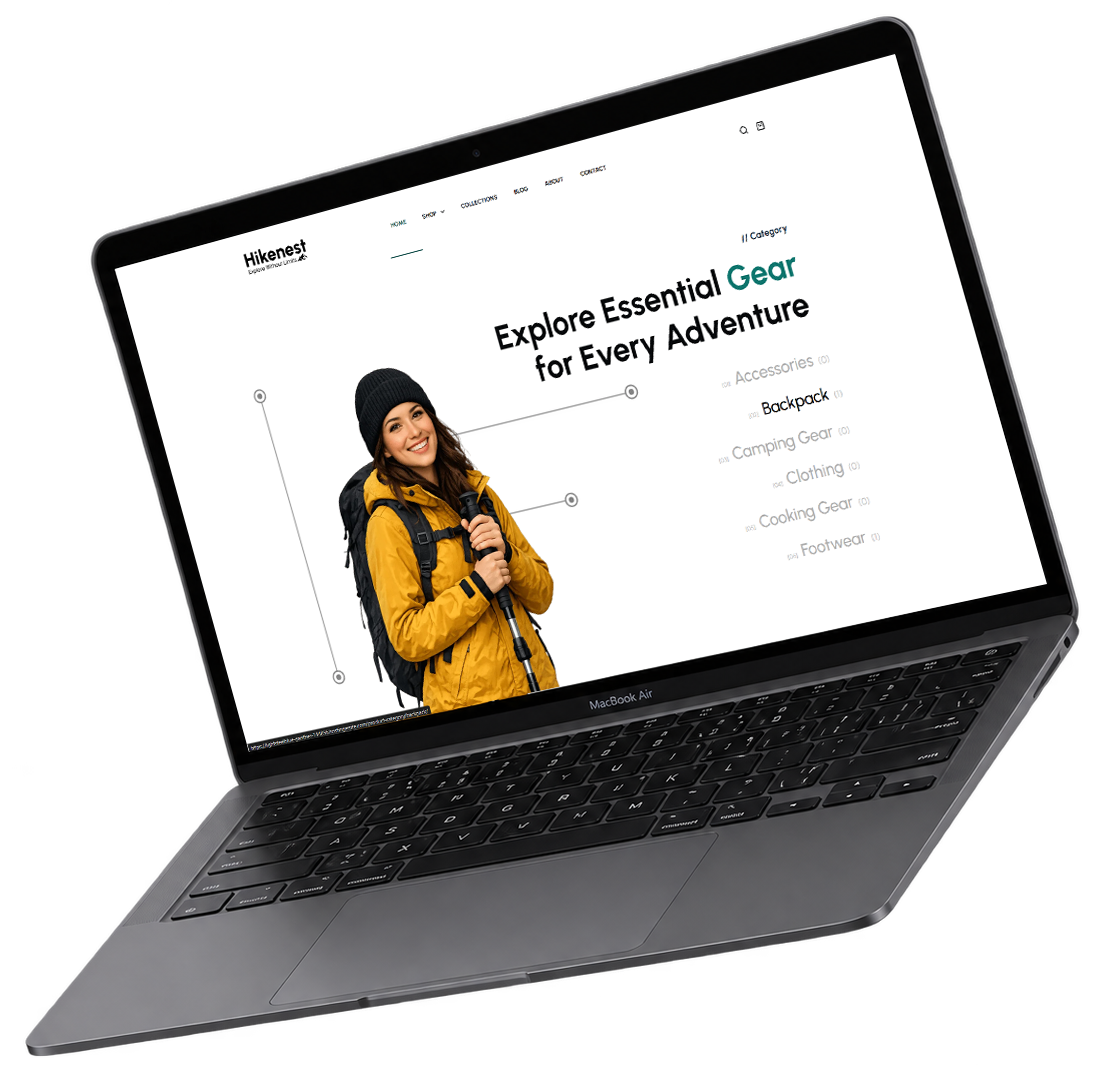 Contoh website - tampilan belakang